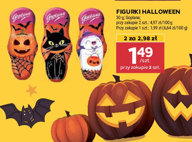 Figurka halloween kot Goplana promocja w Stokrotka