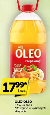 Olej rzepakowy Oleo promocja w Groszek