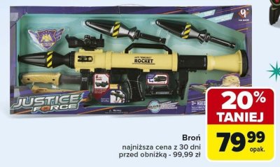 Broń JUSTICE FORCE promocja w Carrefour