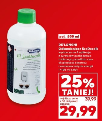 Odkamieniacz EcoDecalk 500 ml De'Longhi promocja w Kaufland