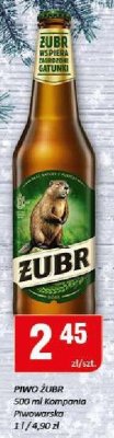 Piwo ŻUBR 500 ml promocja w Chorten