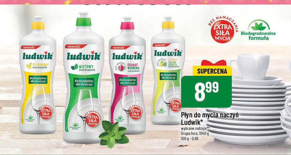 Balsam do mycia naczy艅 malinowy Ludwik promocja