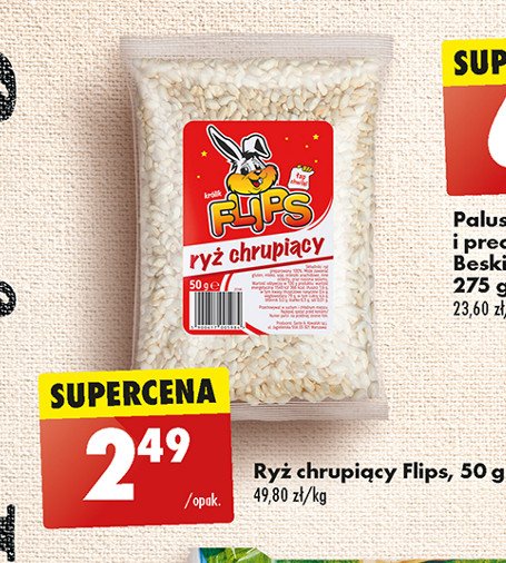 Ry偶 preparowany Flips promocja