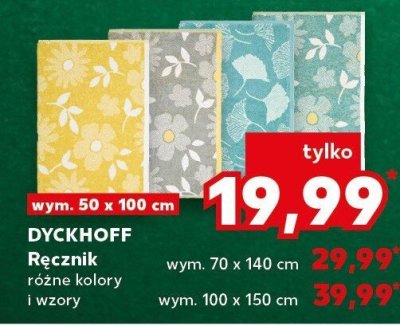 Ręcznik DYCKHOFF różne kolory i wzory promocja w Kaufland