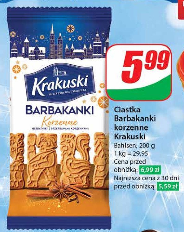 Herbatniki korzenne Krakuski barbakanki Krakuski bahlsen promocja