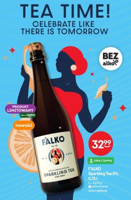 Napój FALKO Sparkling Tea 0% 0,75l promocja w Żabka