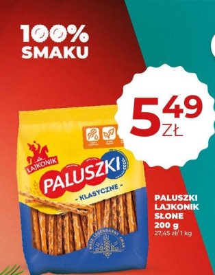 Paluszki Lajkonik słone 200 g promocja w Duży Ben