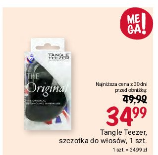 Szczotka do włosów original czarna Tangle teezer promocja