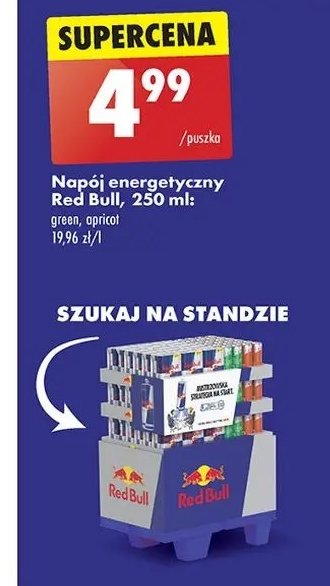 Napoj energetyczny Red bull apricot promocja