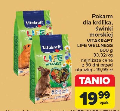 Pokarm dla świnki morskiej VITAKRAFT LIFE promocja w Carrefour