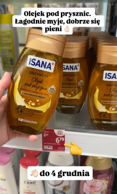 Olejek pod prysznic ISANA Odżywczy promocja w Rossmann