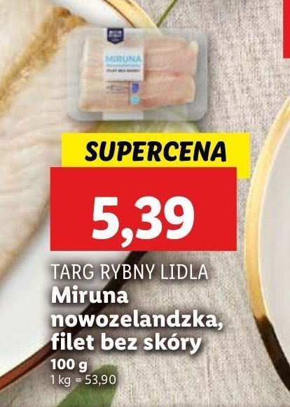 Miruna filet bez sk贸ry Rybny targ lidla promocja