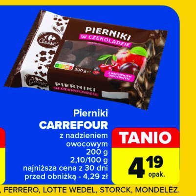 Pierniki z nadzieniem owocowym Carrefour promocja