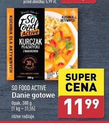 Kurczak po azjatycku z makaronem So food promocja