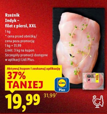 Indyk - filet z piersi, XXL promocja w Lidl