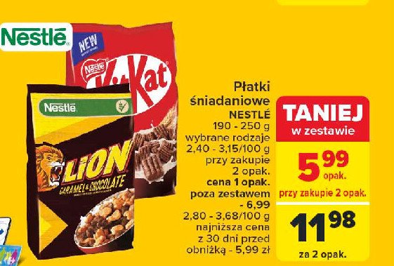 Płątki śniadaniowe Kitkat promocja