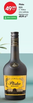 Brandy Pliska 0,5l promocja w Żabka