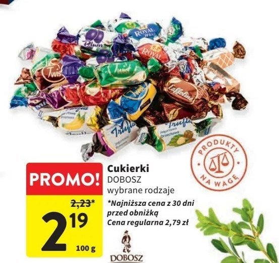 Cukierki mix Dobosz promocja w Intermarche