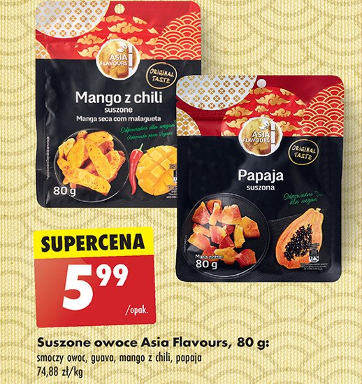 Smoczy owoc suszony Asia flavours promocja