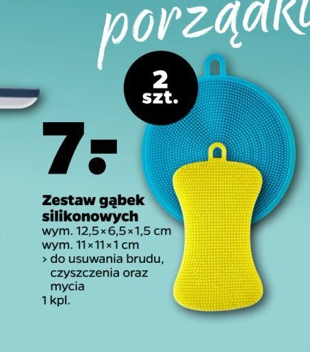 Gąbki silikonowe Aquantic promocja w Netto