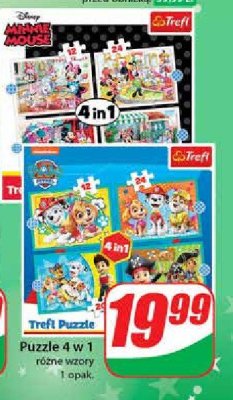 Puzzle 4w1 Trefl promocja