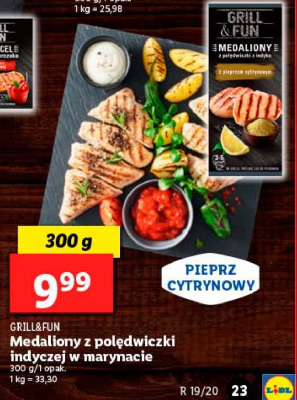Medaliony z polędwiczki indyka w marynacie promocja