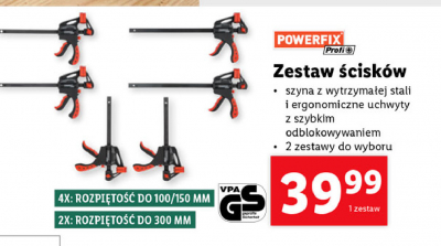 Zestaw 艣cisk贸w Powerfix promocja