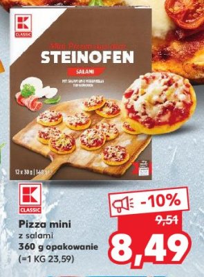 Pizza mini z salami K-classic promocja