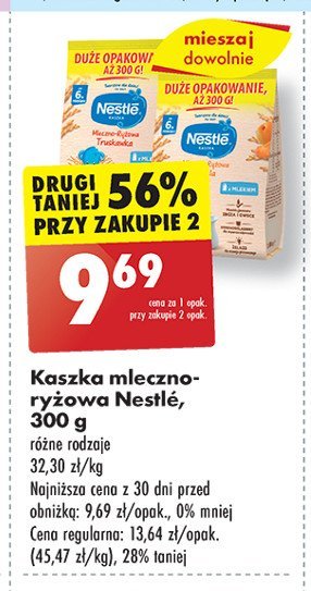 Kaszka mleczno-ryzowa morela Nestle kaszka promocja