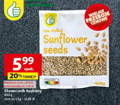 S艂onecznik 艂uskany Podniesiony kciuk promocja