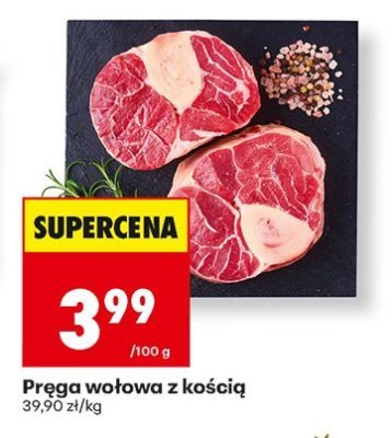 Pręga wołowa z kością, 100 g promocja w Biedronka
