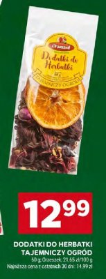 Dodatki do herbatki Tajemniczy Ogród Orzeszek promocja w Stokrotka