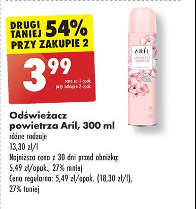 Odświeżacz powietrza japoński ogród Aril promocja