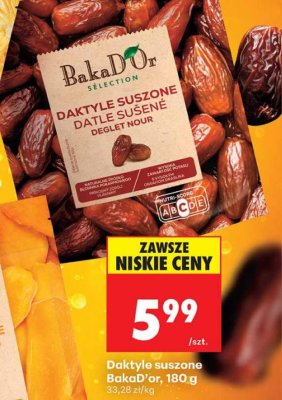 Daktyle suszone promocja w Biedronka