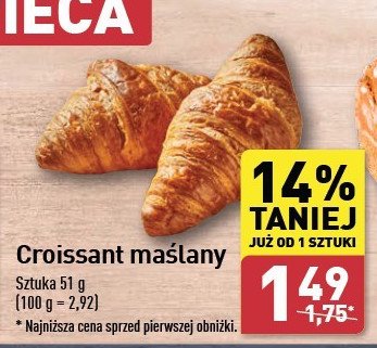 Croissant maślany promocja