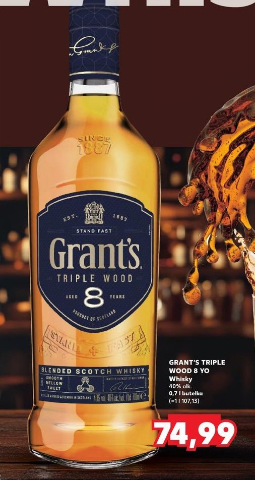 Whiskey Grant's 8 yo promocja w Kaufland