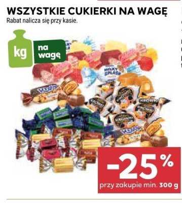 Cukierki na wagę wszystkie rodzaje promocja w Stokrotka