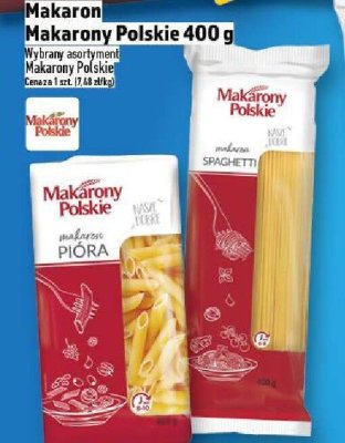 Makaron Makarony Polskie 400 g różne rodzaje promocja w TOPAZ