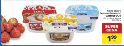 Serek homogenizowany CARREFOUR promocja w Carrefour