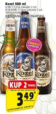 Piwo Kozel 500 ml KOMPANIA PIWOWARSKA promocja w Prim Market