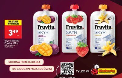 Skyr w pouchu wanilia, 150 g promocja w Biedronka