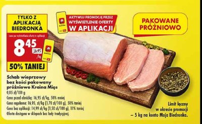 Schab wieprzowy bez ko艣ci Kraina mi臋s promocja