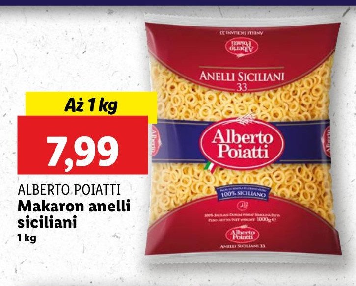 Makaron anelli siciliani promocja w Lidl
