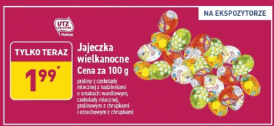 Jajka wielkanocne z nadzieniem waniliowym promocja