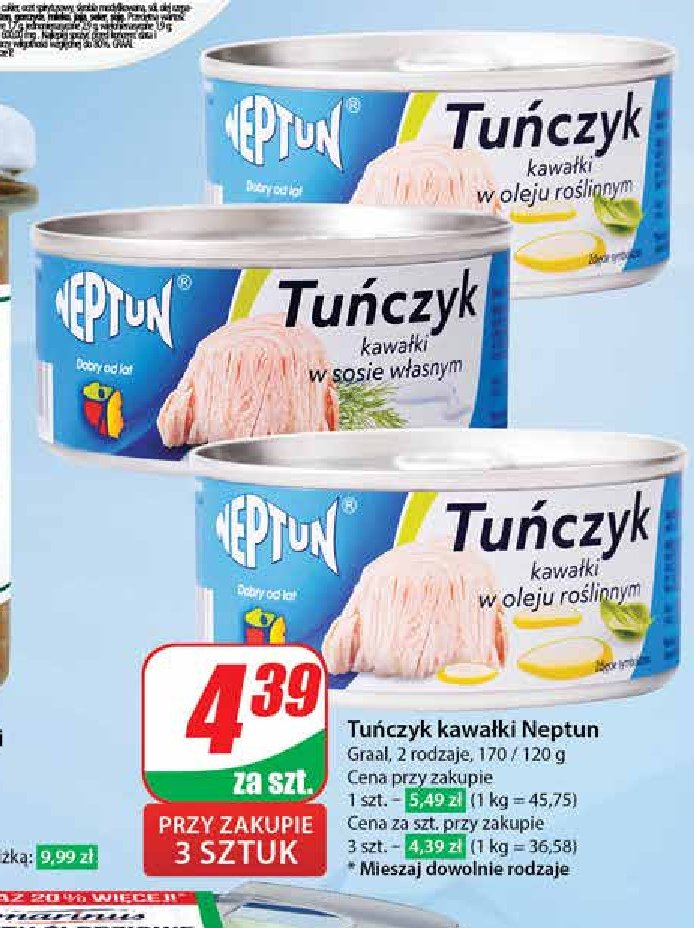 Tuńczyk w oleju Neptun promocja