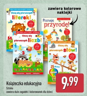 Książeczka edukacyjna promocja w Aldi