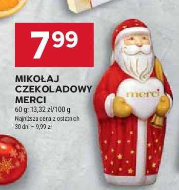 Mikołaj z czekolady Storck merci promocja