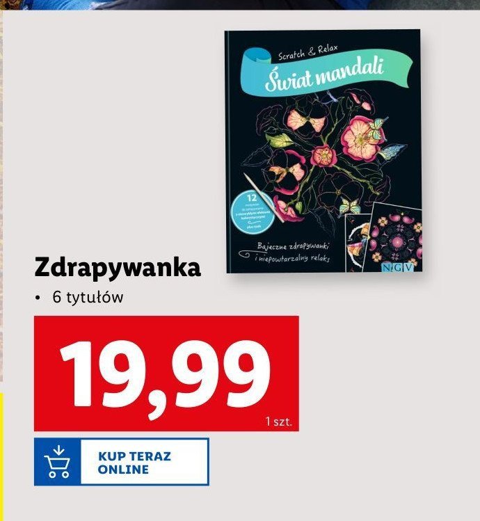 Bajeczna zdrapywanka "świat mandali" promocja