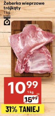 Żeberka wieprzowe trójkąty promocja w Delikatesy Centrum