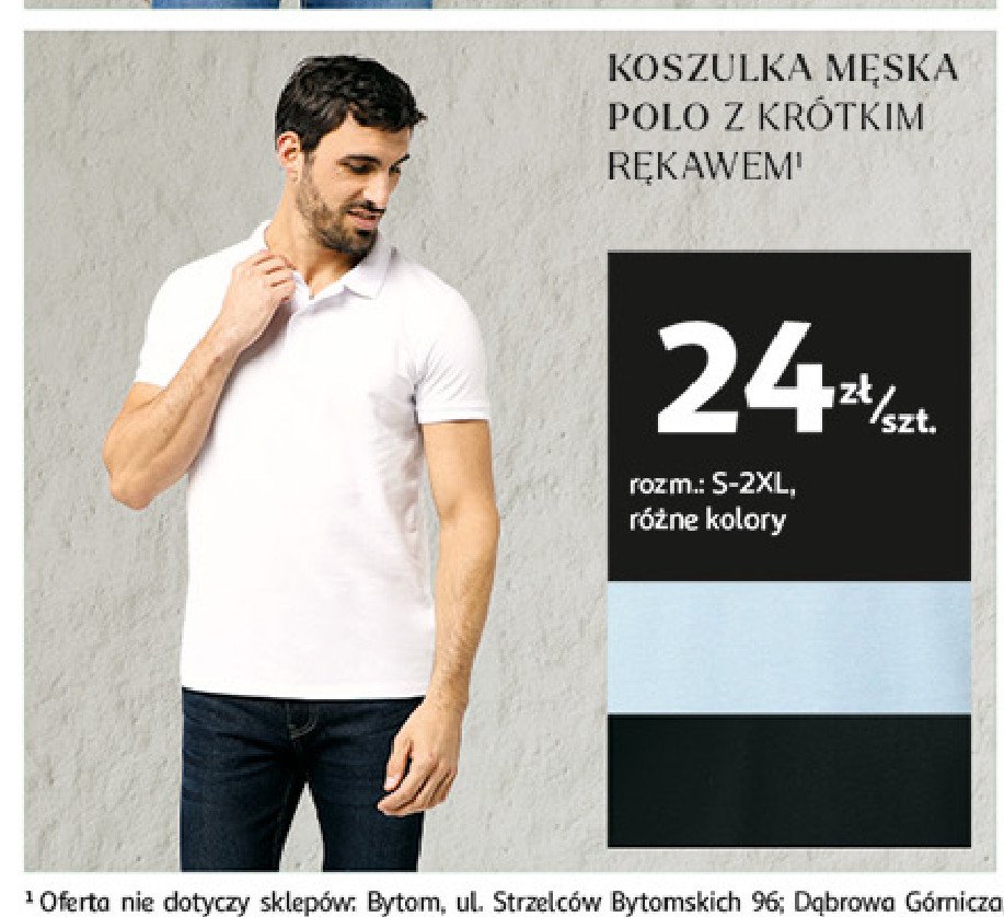 Koszulka męska polo rozm. s-2xl promocja